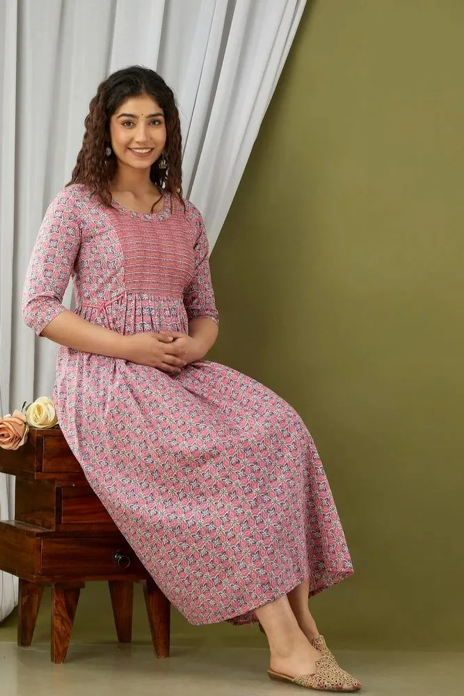 Cotton Maternity Gown